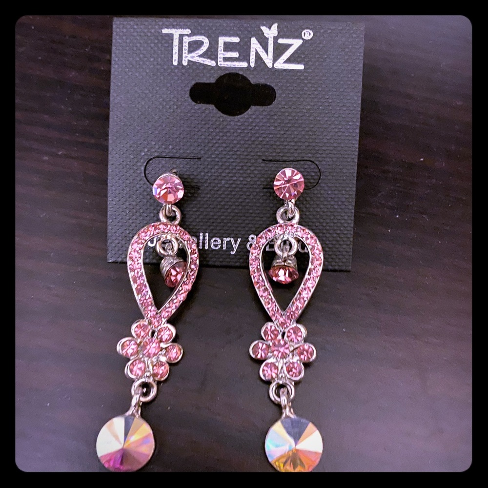 Chandelier Pink Earrings